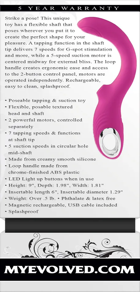 Evolved Novelties Female Sex Toys | Strike a Pose G-Spot Stimulator - Magenta