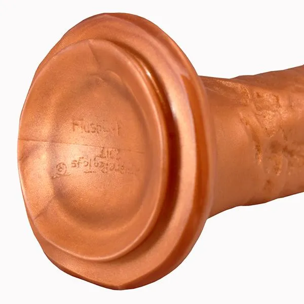 SquarePegToys Female Sex Toys SquarePegToys Mel Harness SuperSoft Bronze Silicone Dildo with Suction Cup