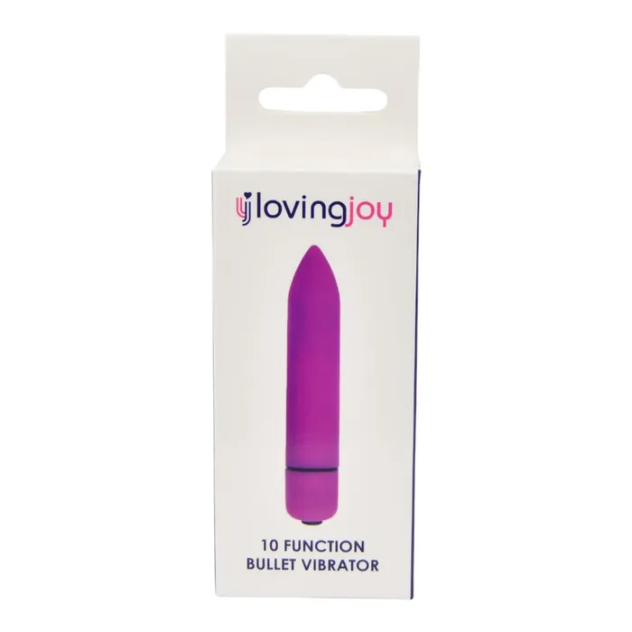 Vibrators Loving Joy Loving Joy 10 Function Purple Bullet Vibrator
