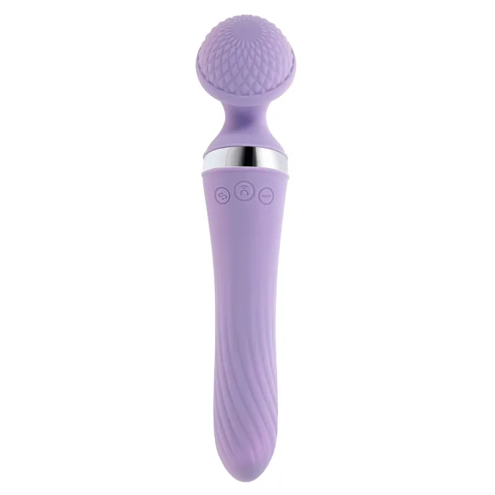 Vibrators Playboy Pleasure Vibrato DualEnded Wand Versatile Vibrations and Twirling Sensations Evolved Novelties