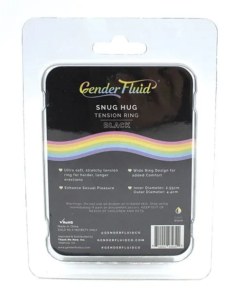 Gender Fluid Anal Gender Fluid Snug Hug Tension Ring Black Gender Fluid Anal Gender Fluid Snug Hug Tension Ring Black