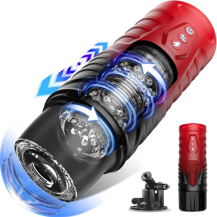 Male Sex Toys HANNIBAL Automatic Male Masturbator with 7 Thrusting 7 Rotating HANNIBAL