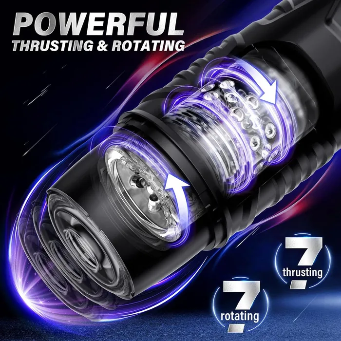 Male Sex Toys HANNIBAL Automatic Male Masturbator with 7 Thrusting 7 Rotating HANNIBAL
