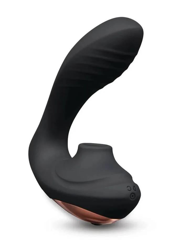 Coquette Female Sex Toys Coquette Royal Embrace Rechargeable Silicone Dual Vibrator with Clitoral Stimulator