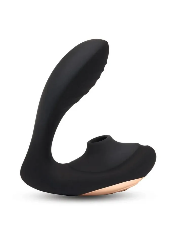 Coquette Female Sex Toys Coquette Royal Embrace Rechargeable Silicone Dual Vibrator with Clitoral Stimulator