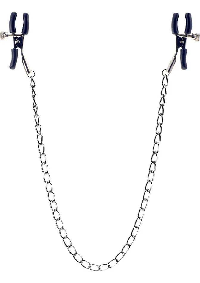 Me You Us Male Sex Toys ME YOU US Squeeze and Please Adjustable Nipple Clamps with Chain Me You Us Male Sex Toys ME YOU US Squeeze and Please Adjustable Nipple Clamps with Chain